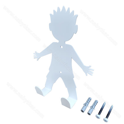 Vešiak WS44 chlapec, biely mat / Gamet 