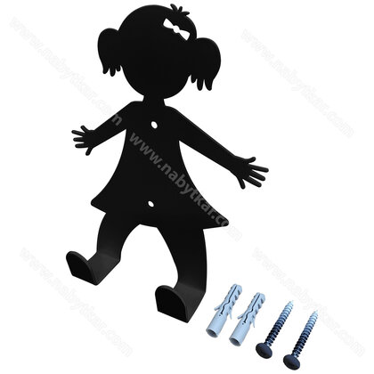 Vešiak WS45 dievča, čierny mat / Gamet