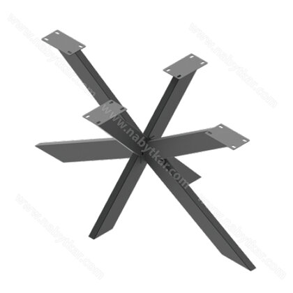 Stolová podnož 2X ,v:703x1501, čierny mat 