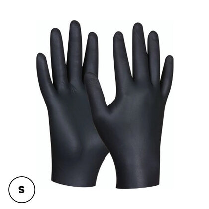 Jednorázové rukavice Black Nitril nepudrované vel. S 80 kusov