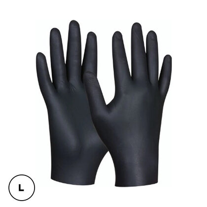Jednorázové rukavice Black Nitril nepudrované vel. L 80 kusov