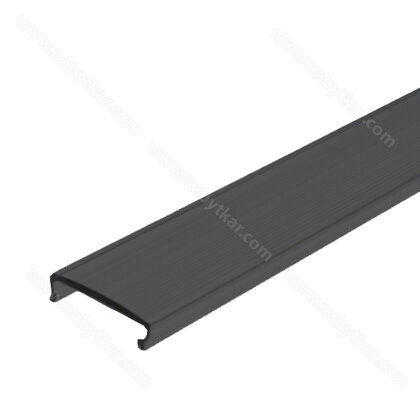 LED krycia lišta do led profilu ( vonk. a vnút.a rohový ) čierna, nový model 2024 , 3m / LC