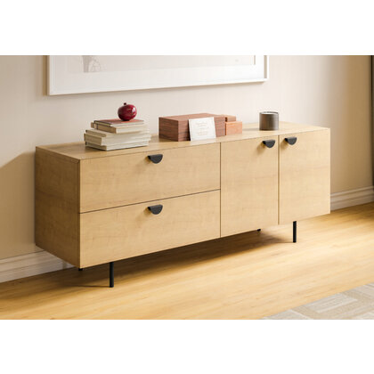 Nábytková noha NS56-150 mm-L36 bez regulácie čierna / Gamet 