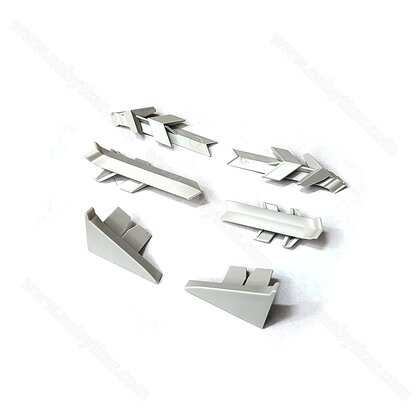 Sada koncoviek a uhlov pre tes.lištu WAP 112 31X18, šedá