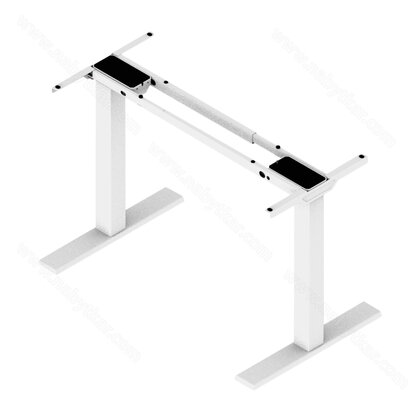 Kancelárska podnož FUTURO COMPAKT elektr. nastavitelná (685mm-1180mm), rovná, BIELA / Rejs