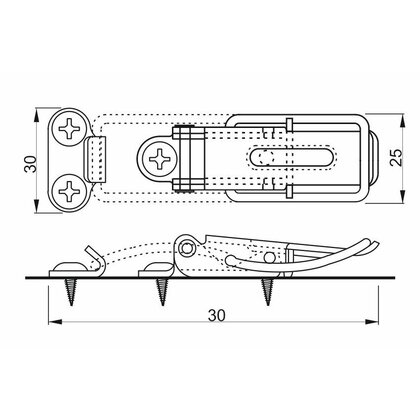 Pákový uzáver biely zinok / Siso
