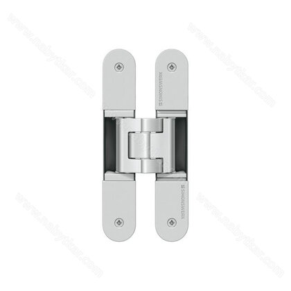 Záves Tectus TE 340 3D F1 pre bezfalcové reverzné dvere do 80 Kg - hliník (bal:2 ks)