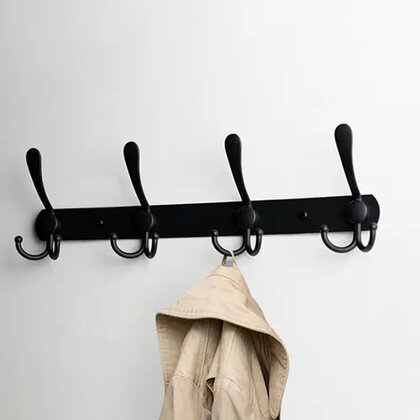 Vešiak WUH 2 na odev C 410x37 čierny