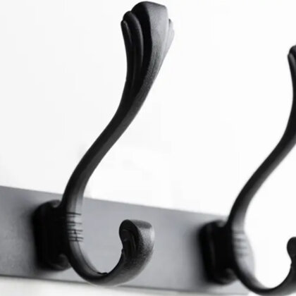 Vešiak WUI 2 na odev C 410x37 čierny