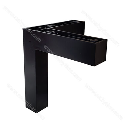 Nábytk.noha NP 678 h- 120mm, čierna  Nábytk.noha NP 678 h- 120mm, čierna