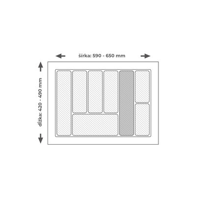 Príborník EVO 70/490 biely