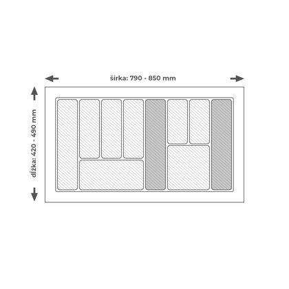 Príborník EVO 90/490 biely
