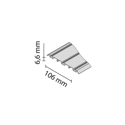 Spodná trojkoľaj RAMA IV 88563003 3,0m čierna matná /Laguna