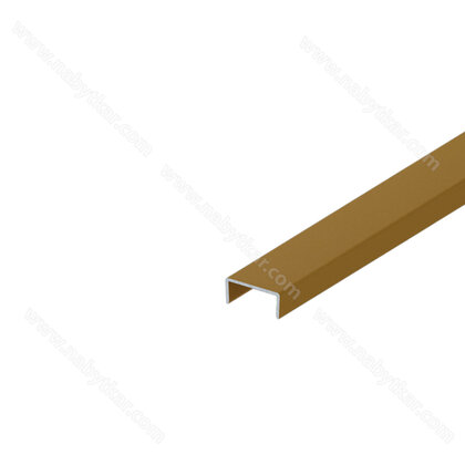 Profil U 18 mm, zlatý industrial 3m  /Laguna