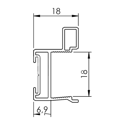 Madlo Modern WIDE , meď industrial 2,7m  /Laguna