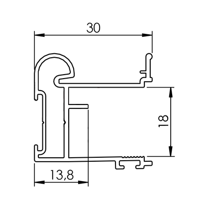 Madlo Rama WIDE , zlatý industrial 2,7m  /Laguna