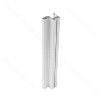 Madlo TWIN FLAT 84204 2,7m biela matná,na nasúv.šteninu /Laguna