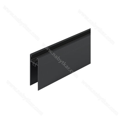 Profil spodný TWIN II 88450003  2m,čierna matná  /Laguna