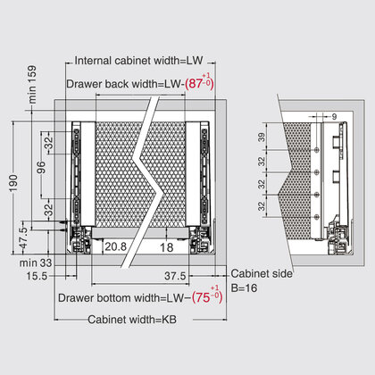 Creobox Plus 300, v-178, biely pre 18 mm dno  /DTC