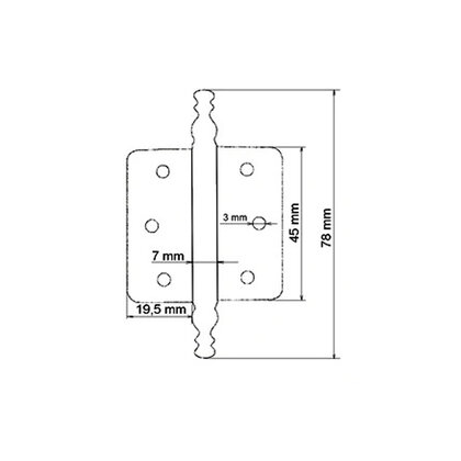 Záves G-342-G3-P pravá str. zlato / Nomet Záves G-342-G3-P pravá str. zlato / Nomet