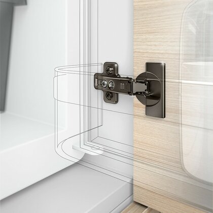 Záves MODUL 95° na chladničku 91K9550 čierny onyx /Blum