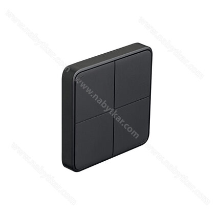 Nástěnné tlačítko, Häfele Connect Mesh 850.00.141, 4 cestný, 81 x 81 x 12 mm