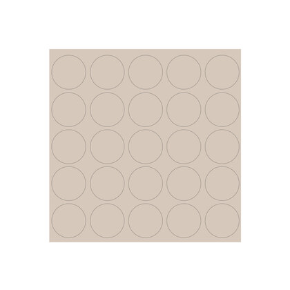 Krytky samolep.fi 14 mm U702 PM (1 plátok= 25 krytiek)/ 063