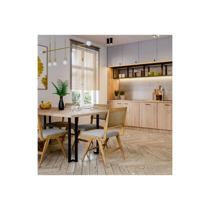 Noha stolová SR48-550-100-720-L2-K1 čierna /Gamet 