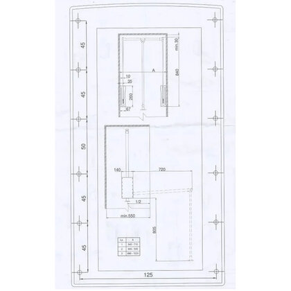 Sklopný vešiak 64-93 cm, biely