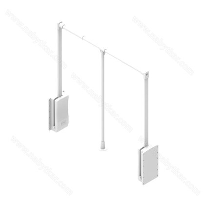 Sklopný vešiak 64-93 cm, biely