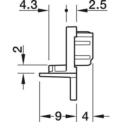Koncová krytka, Pro Häfele Loox5 profil 1105, plast čierna 