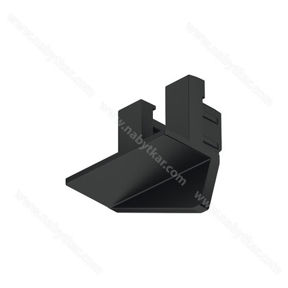 Koncová krytka, Pro Häfele Loox5 profil 1105, plast čierna 