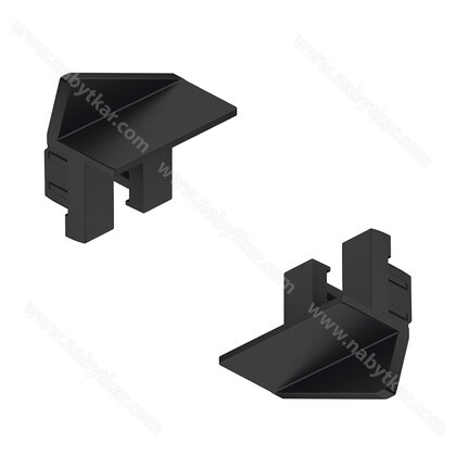 Koncová krytka, Pro Häfele Loox5 profil 1105, plast čierna (bal.=1P+1L)