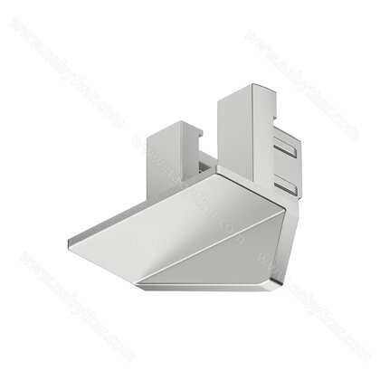 Koncová krytka, Pro Häfele Loox5 profil 1105, plast sivá 