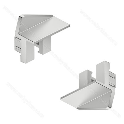 Koncová krytka, Pro Häfele Loox5 profil 1105, plast sivá (bal.=1P+1L)