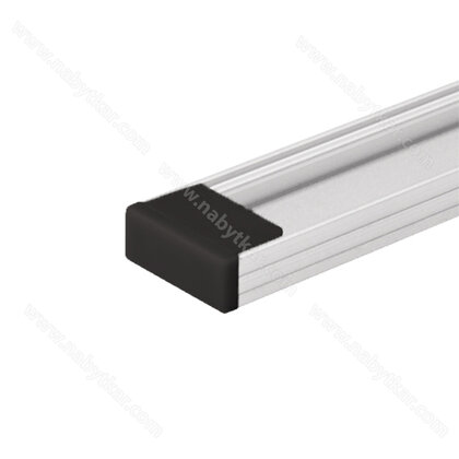LED PROFIL - 06x16mm, Koncovka plastová do 3m profilu čierna /LC LED PROFIL - 06x16mm, Koncovka plastová do 3m profilu čierna /LC
