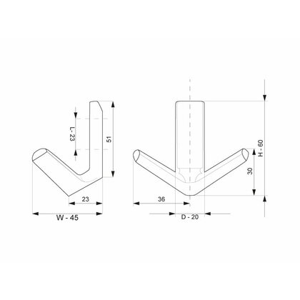 Náb.vešiak F047 inox