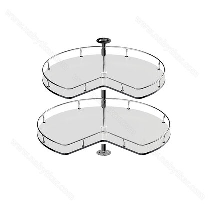 MAXIMA SILVA Otočný kôš 3/4 fi820 chróm / biely WE08.5505.43.374  / Rejs