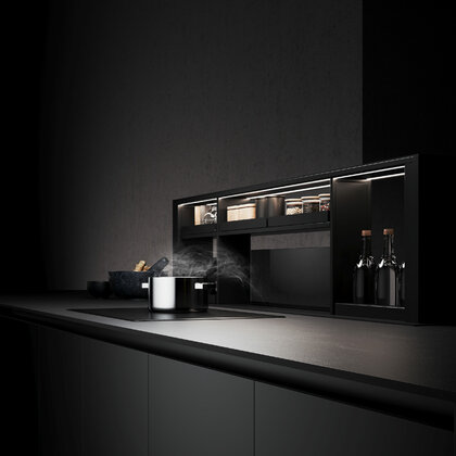 Odsávač pár COPERNICO 180 čierny, montáž do spodnej skrinky