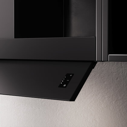 Odsávač pár CASTORE 60 čierny, montáž na dno hornej skrinky 