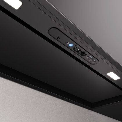 Odsávač pár CANOPO AIRMATE 90 čierny, montáž na dno hornej skrinky 