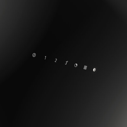 Odsávač pár PICTOR HOOD 90 čierny, montáž na stenu 