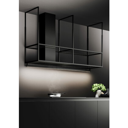 Odsávač pár OFIUCO 90 HOOD čierny, montáž na stenu 