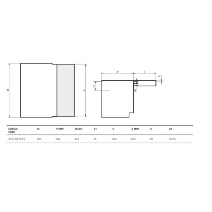 Výsuvný mechanizmus OPLA FOLDING SMALLzarovnaný s policami skrine pre 900 mm