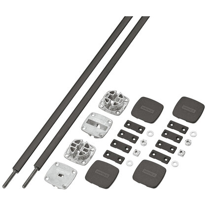 Häfele 407.90.203  Vyrovn. kov. Planofit, pre dvere do 2650 mm, čierne(407.90.209:2+407.90.271:2bal)