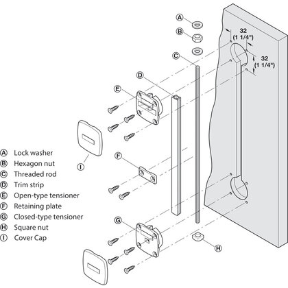 Häfele 407.90.203  Vyrovn. kov. Planofit, pre dvere do 2650 mm, čierne(407.90.209:2+407.90.271:2bal)