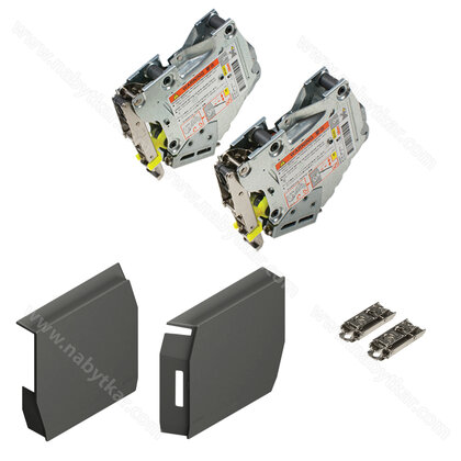 SET- AVENTOS HK-S "E"',TIP-ON, DTD Uchyty+krytky, ANTRACIT