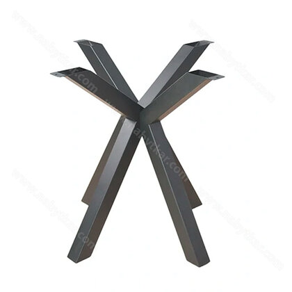 Stolová podnož  ,v:751 x750 pre priemer stola fi 770 do 1000 mm , čierny mat 