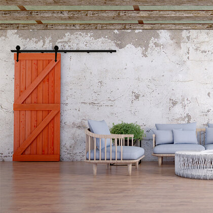 Zostava LOFT bez regulácie - 1 dverová na 100 kg + 2,5 m kolaj /Laguna