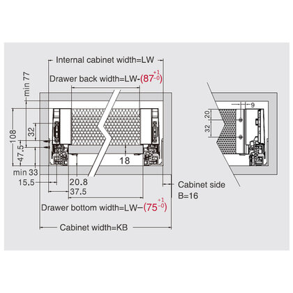 Creobox Plus 500, v-080,pod rúru, biely pre 18 mm dno  /DTC Creobox Plus 500, v-080,pod rúru, biely pre 18 mm dno  /DTC